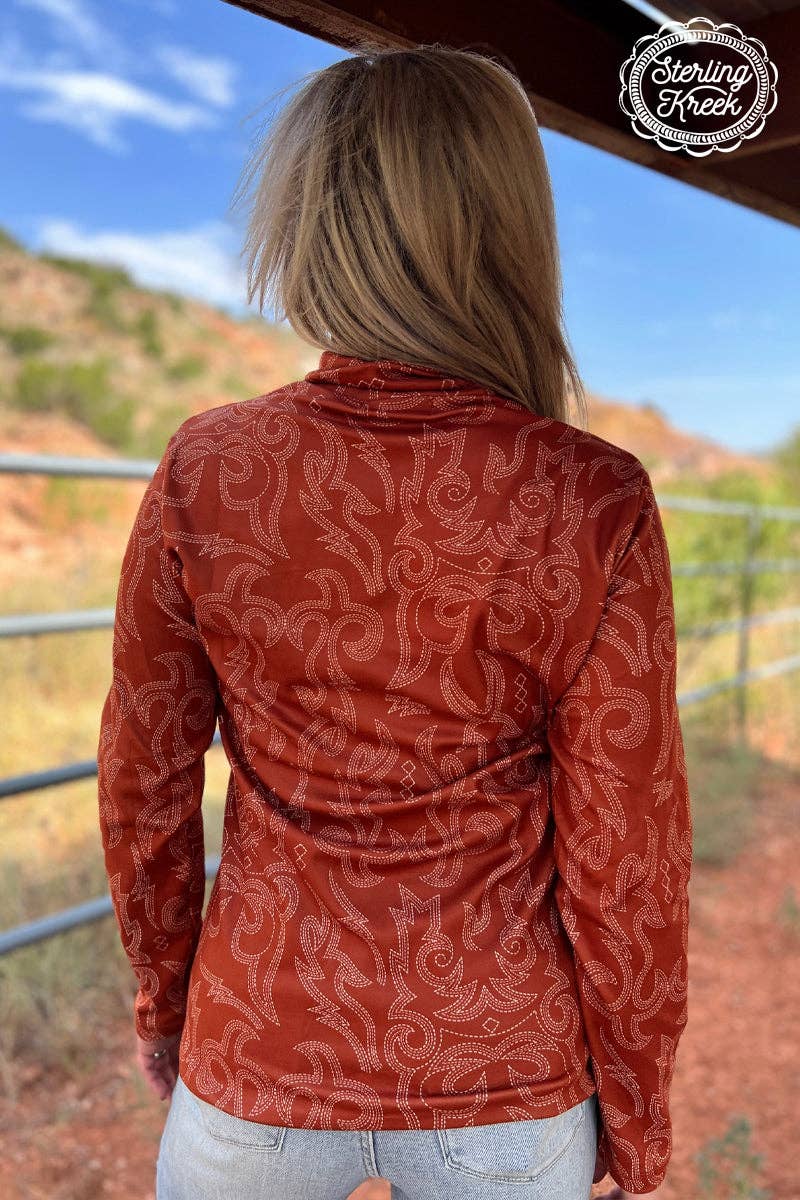 The Rustic Ranch Pullover: S