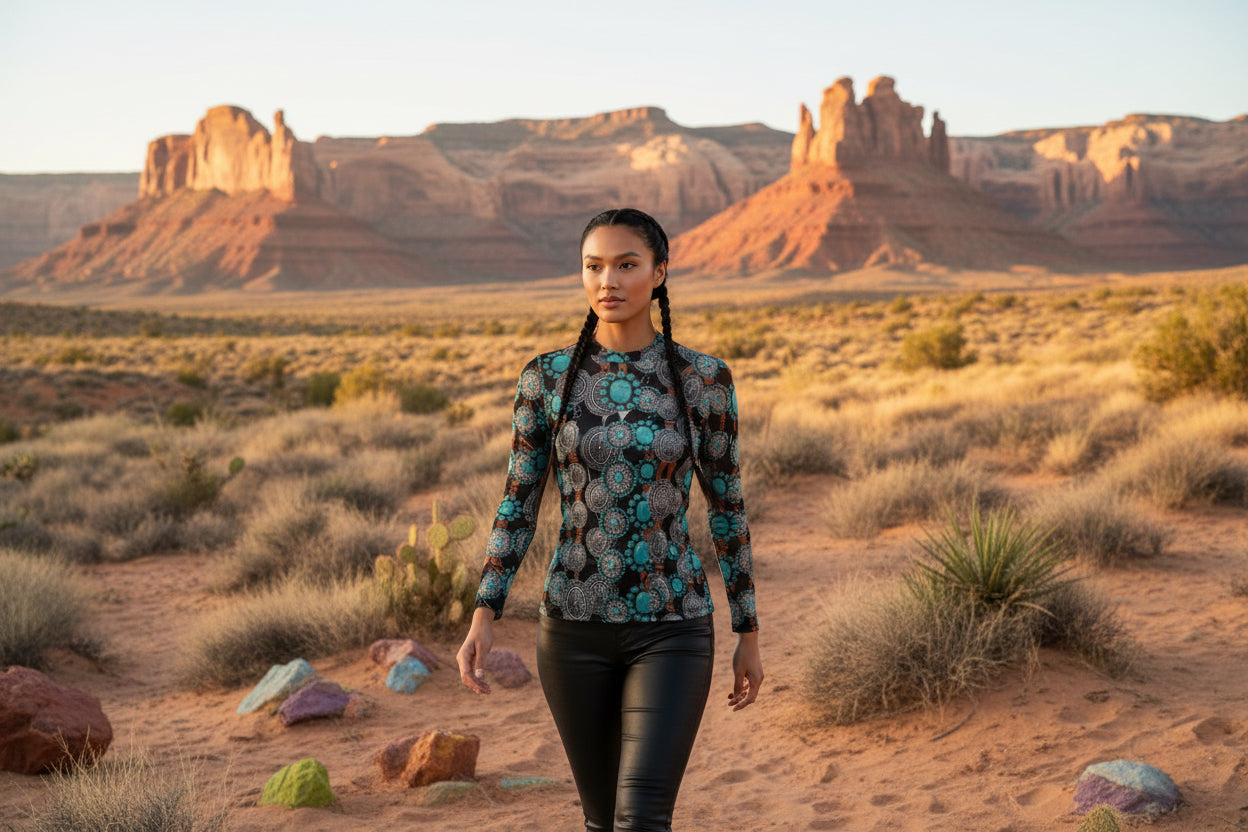 Long sleeve sheer shirt