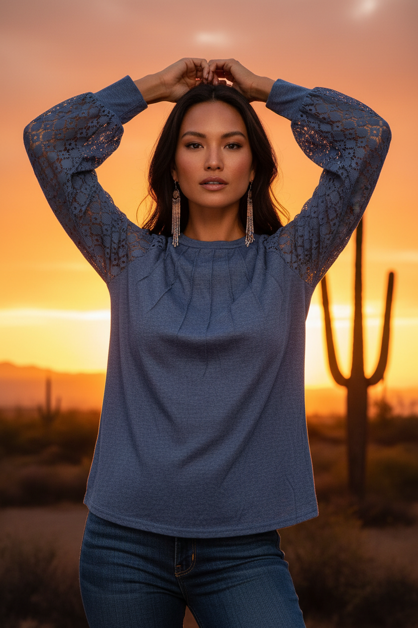 Desert Sunset Lace Top