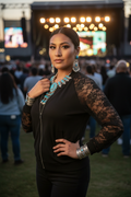 Model at concert - corrected