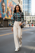 Modern street style for young Native American woman