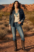 Desert Sand Cowl Neck Blouse