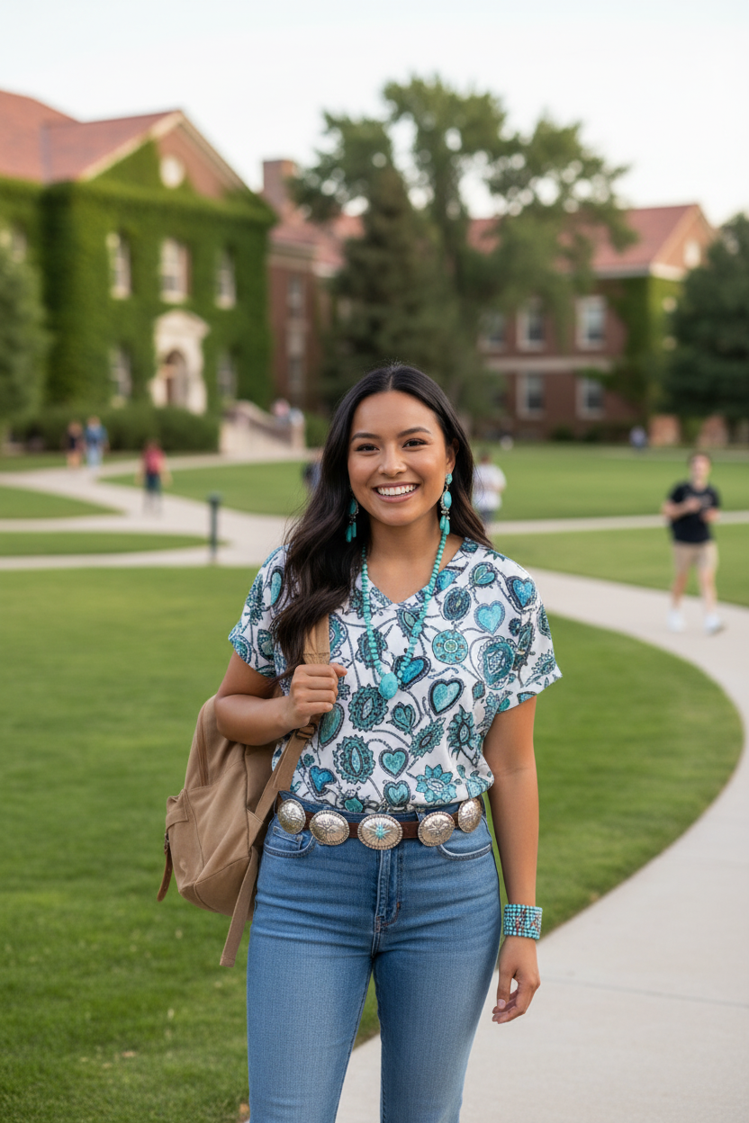 Native American Student on Campus