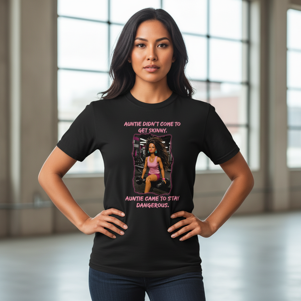 Native American Woman in Auntie Tee
